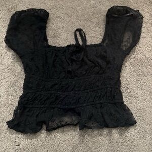Japna Black Lace Blouse